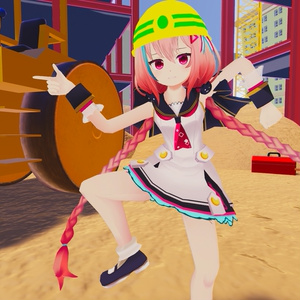 【無料】【VRChat想定】現場ヘルメット