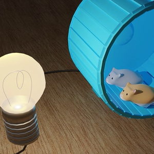 【VRChat想定】発電ハムスター！
