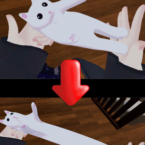【VRChat想定】伸びるねこ