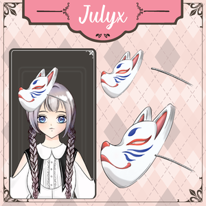 Vtuberモデルのキツネのお面