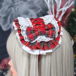 ハーフボンネット風ヘッドドレス - kurotoiro - BOOTH