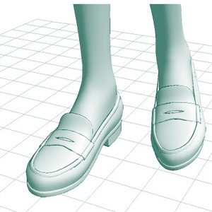【3D素材】ローファー（足つき） 缩略图 2