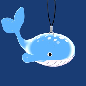 Whale Keychain