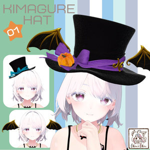 🐱ねむねむ KIMAGURE☆HAT＿01🐱　シルクハット／ハロウイン