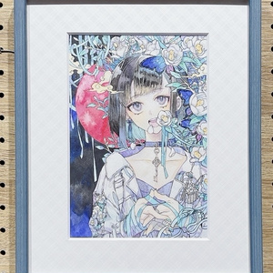 最終値下げ！　夏　コピック　イラスト　原画 コピックイラスト原画/可憐な貴方 - メルカリ