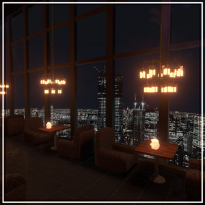 [VRChatワールド]Night Bilding BAR 缩略图 9