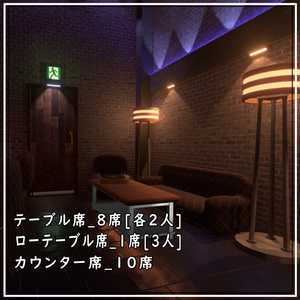 [VRChatワールド]Night Bilding BAR 缩略图 5