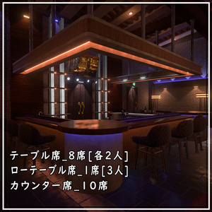 [VRChatワールド]Night Bilding BAR 缩略图 6