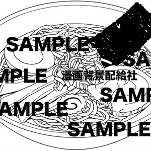 漫画素材「ラーメン」