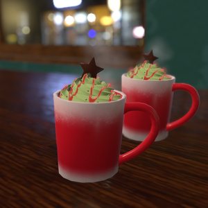 【3Dモデル】ピスタチオクリームココア【無料】 缩略图 2