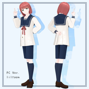 【3Dモデル】朱音 (Akane)  Remake【無料】 缩略图 3