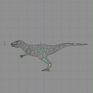 ローポリ動物素体 T-Rexタイプ