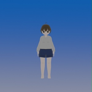 人型モデル　ローポリゴン素体　VRM(1.0)対応ボーン