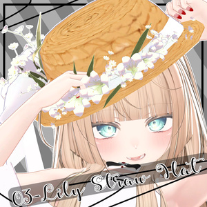 03-Lily Straw Hat【マヌカ以外でも使えます】