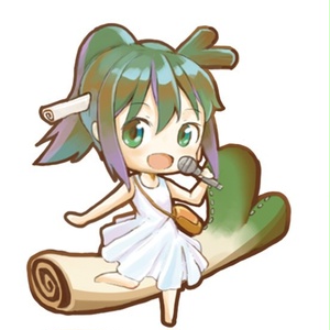 ネギっ娘アクリルキーホルダー(イラスト:酢漬け)