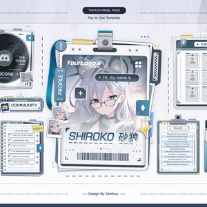 Twitch パネル「Vtuber パネル」→ Bundle Twitch Panel Exclusive Style - Releases 003