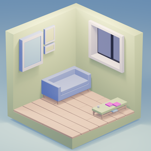 3Dミニチュア小部屋