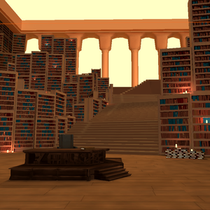 VRChat のワールド / World | The library (Library of Ruina)