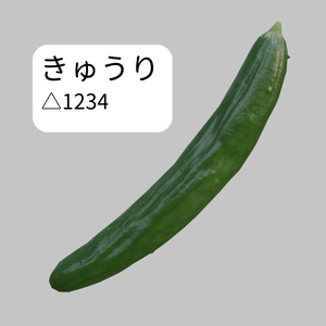 きゅうり　３Dモデル