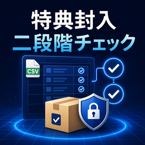 特典封入ルール+二段階梱包チェッカー