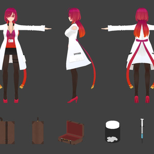 【VRchat向け オリジナル３Dモデル】ある組織の研究者 缩略图 2