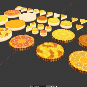 【３Dモデル】ベリーシトラスケーキ 缩略图 3