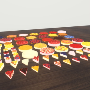 【３Dモデル】ベリーシトラスケーキ 缩略图 2