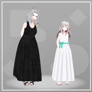 【VRChat向け衣装】サマードレス（桔梗/しなの/マヌカ/シャーレン/エリオスカ/センティッドV2） 缩略图 5