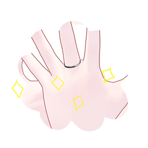 【3Dモデル】イニシャルリング【無料】 缩略图 3