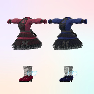 【あのん/むろむ・萌】フリフリリボンドレス 缩略图 8