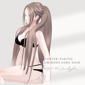 Center-Parted Voluminous Long Hair センターパートボリュームロングヘア