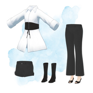【YMファンメイド】エレガントシャツドレスセット for Undone Kittens(womanS) MA対応 缩略图 2
