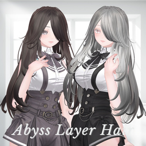 【VRChat 3Dヘア】Abyss Layer Hair 缩略图 5