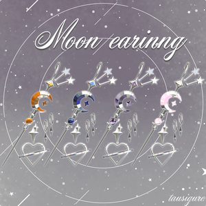 Moon earrings
