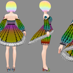 Rainbow Dotted Clothes