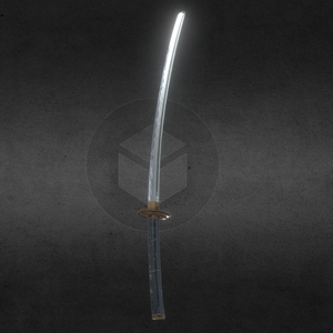 3Dモデル武器 - 日本刀、金重( FBX+OBJ, 2K )