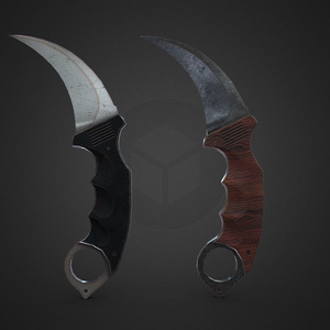3Dモデル武器 - カランビットナイフ( FBX, 2K )