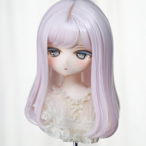 ドールウィッグ*プレミアムツインカール*シルバーグレイ*9~9.5 ドールウィッグ*プレミアムツインカール*シルバーグレイ*9~9.5