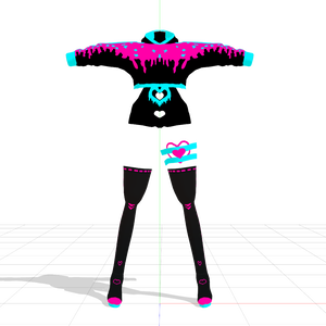 Neon Suit Set (for MMD)