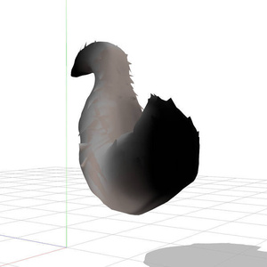 Fluffy cat tail (for MMD)