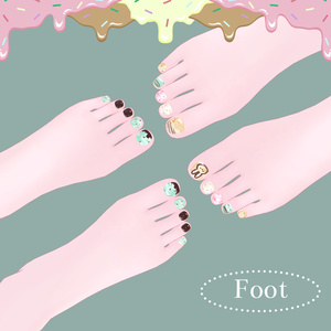 【一部無料/free】Simple Gel Nail Texture【あいすくりーむ/くりーむそーだ】 缩略图 3