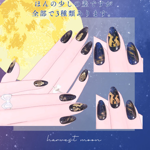 【無料/free】Simple Gel Nail Texture【🌕お月見ネイル】 缩略图 3