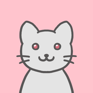 白猫のフリーアイコン【２種＋透過あり】🐈Whitecat
