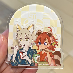 きつたぬアクリルメモスタンド