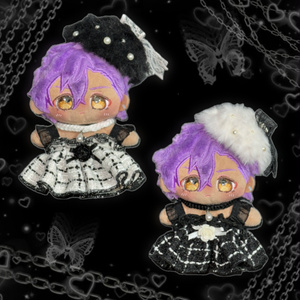 ぬい服 いつぬい ちびぐるみ 【中世風 紅薔薇ドレス