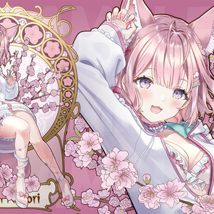《新作プレイマット》ミュシャ風こより