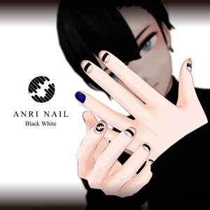 〈杏里専用〉ネイル6種セット『BLACK WHITE』