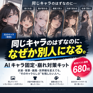 AIキャラ固定・崩れ対策キット