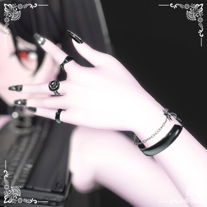 NOIR. Midnight Ring&Bracelet Set【17アバター対応】 缩略图 4