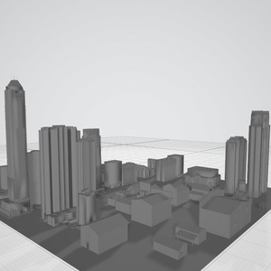 街　3dモデル　